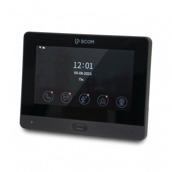 Wi-Fi відеодомофон BCOM BD-760FHD/T Black з підтримкою Tuya Smart